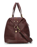 Monarch Leather Carryon Duffle rejsetaske, conker mørkebrun