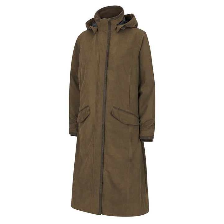 Struther Ladies Long Riding Coat ridefrakke, brungrøn
