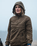 Struther Ladies Smock anorak, brungrøn