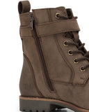 Ladies Bridle Buckle Boot bikerstøvle, brun