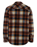 Brucefield Plaid Shacket overshirt, brun/blå tern