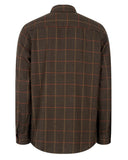 Skjorte Harris grøn ternet twill, herre, bomuld/uld
