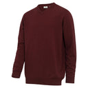 Stirling II pullover, bomuld, v-hals, berry red
