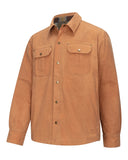 Huntly Waxed Canvas Utility Overshirt, tan lysebrun