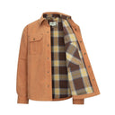 Huntly Waxed Canvas Utility Overshirt, tan lysebrun