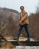 Huntly Waxed Canvas Utility Overshirt, karamel brun