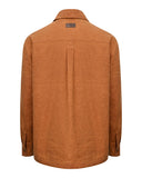 Huntly Waxed Canvas Utility Overshirt, karamel brun