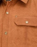 Huntly Waxed Canvas Utility Overshirt, karamel brun