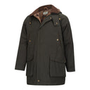 Kelso Waterproof Gents Wax Jacket, oilskinsjakke m. hætte, grøn