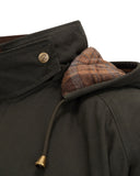 Kelso Waterproof Gents Wax Jacket, oilskinsjakke m. hætte, grøn