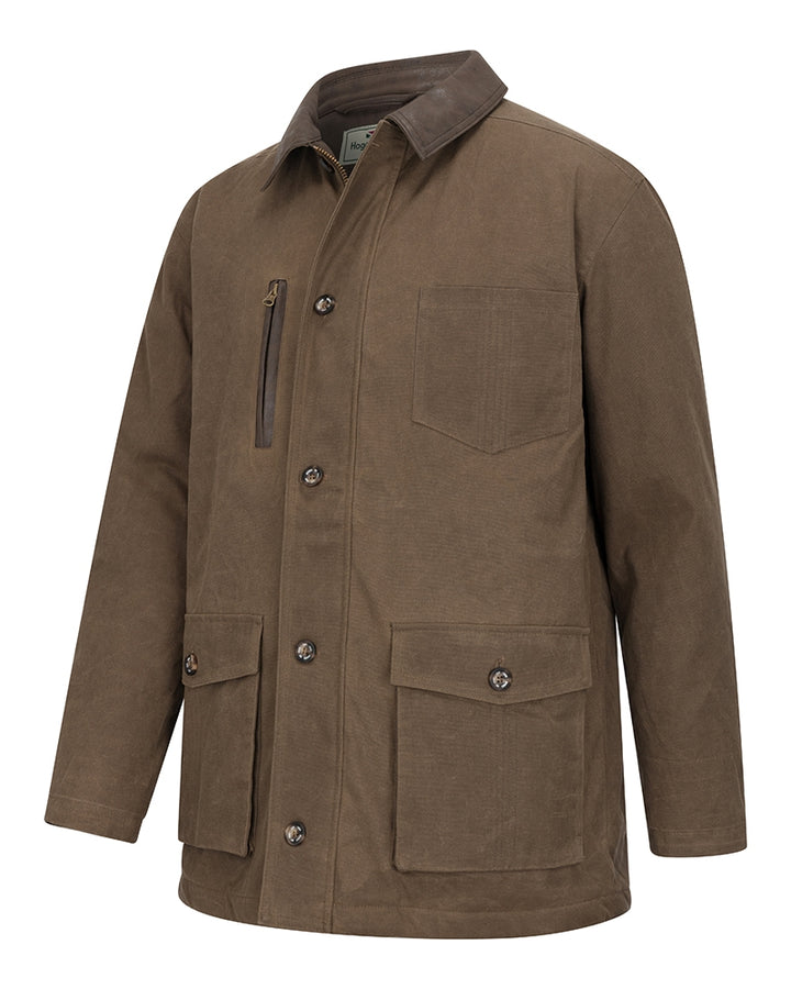 Balerno Waxed Barn Coat fritidsjakke med ternet for