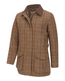 Eden Ladies Field Coat tweed jakke, bracken/wildberry