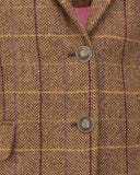 Eden Tweed Hacking Jacket, bracken/wildberries