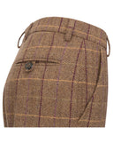 Eden ladies tweed breeks knæbukser, bracken/wildberries