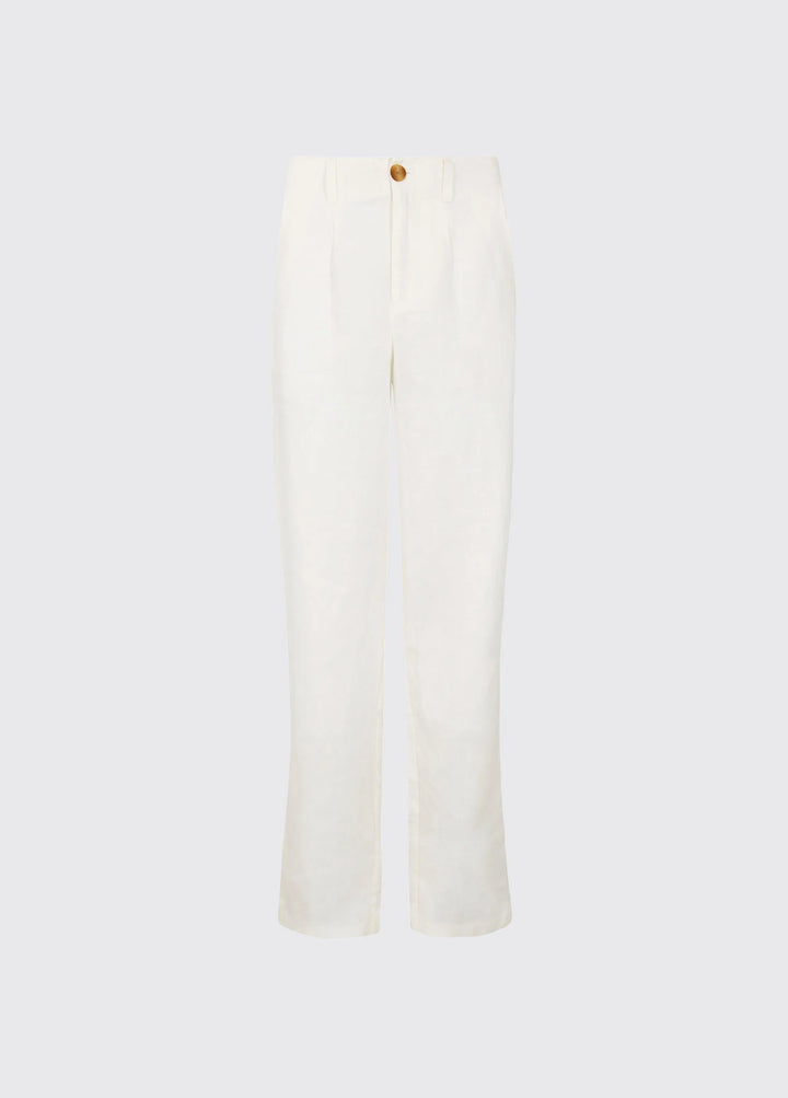 Kelby Women’s Linen Trousers, hvid