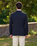 Club blazer herre regular fit, uld, marineblå