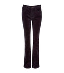 Elderflower, marineblå, ladies boot cut fløjlsbukser, babyfløjl m. stretch