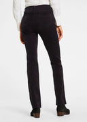 Elderflower, marineblå, ladies boot cut fløjlsbukser, babyfløjl m. stretch