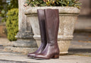 Downpatrick Ladies Knee-high læderstøvle, Old Rum brun