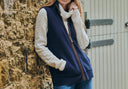 Sheedy Ladies Knitted Bodywarmer, navy
