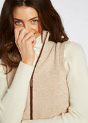 Sheedy Ladies Knitted Bodywarmer, oat