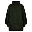 Kilronan Women’s Merino Poncho, olivengrøn
