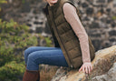 Spiddal Quilted Gilet, olive