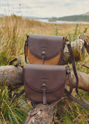 Crossgar Saddlebag, læder/ruskind, cigar