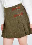Blossom tweed skirt nederdel, Heath