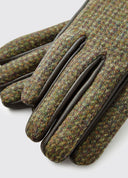 Ballycastle damehandske, tweed og læder, Heath