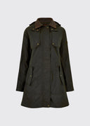 Radford Ladies Waxed Jacket m. hætte, verdigris grøn