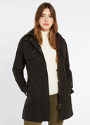 Radford Ladies Waxed Jacket m. hætte, verdigris grøn