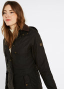 Radford Ladies Waxed Jacket m. hætte, verdigris grøn