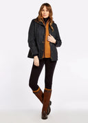 Mountrath, Navy, Ladies Waxed Jacket PRIMALOFT foret