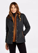 Mountrath, Navy, Ladies Waxed Jacket PRIMALOFT foret