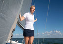 Corsica Womens Crew Skort nederdel med buks, marineblå