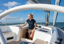 Martinique Women's Short-sleeved Polo, marineblå