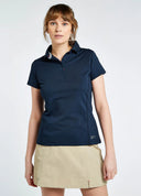 Martinique Women's Short-sleeved Polo, marineblå