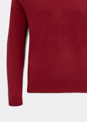 Streetly pullover, magma, v-hals classic fit, herre, vinrød