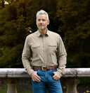 Moy Moleskin Shirt skjorte, oatmeal sandfarvet