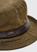 Macreddin oilskin bøllehat, oliven grøn
