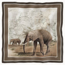 Tembo Twill Scarf tørklæde 65x65, bomuld, brun