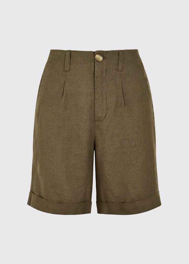 Maryland Women’s Linen Shorts, Khaki