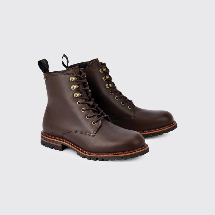 Laois mens laced ankle boot læder, GORE-TEX, Mahogany