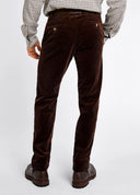 Stride mens fløjlsbukser, brun m. stretch