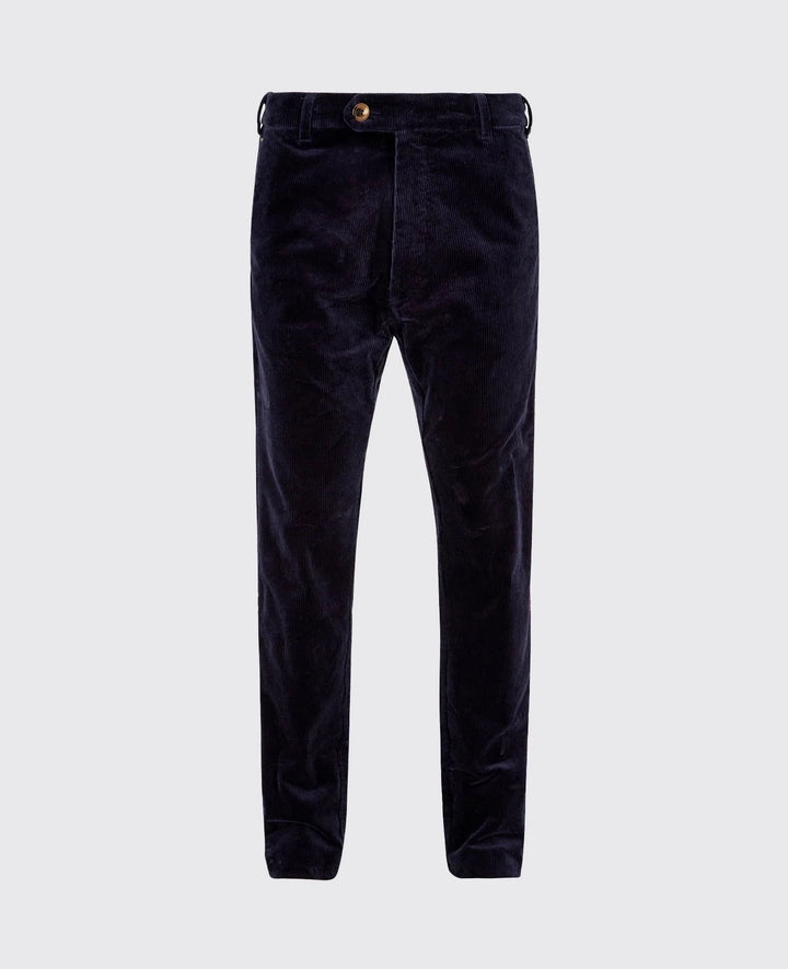 Stride mens fløjlsbukser, marineblå m. stretch
