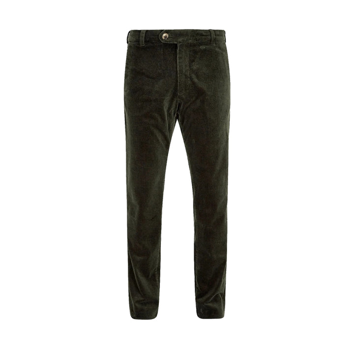 Stride mens fløjlsbukser, olivengrøn m. stretch