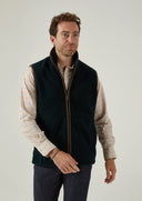 Aylsham Mens Fleece Gilet vest, dark navy