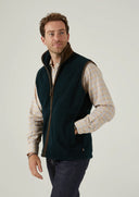 Aylsham Mens Fleece Gilet vest, dark navy