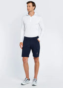 Freshford Mens langærmet polo, hvid
